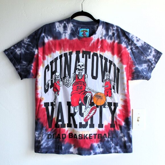 Grateful Dead Chinatown Market T-shirt Men's Medium Varsity Basketball Tye-Dye - Picture 1 of 10